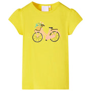 Maglietta da Bambina Gialla 104cod mxl 133560