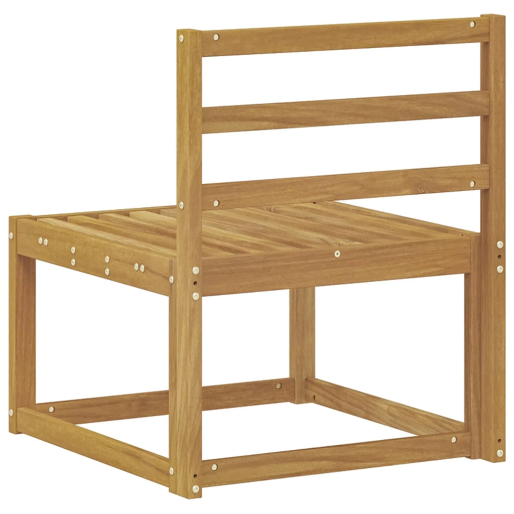 Divano centrale per esterno Legno di Acacia Massello Bianco 901457