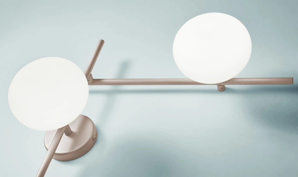 MIKADO LAMPADA DA PARETE O SOFFITTO 4 LUCI CIPRIA E BIANCO OPACO ATTACCO G9