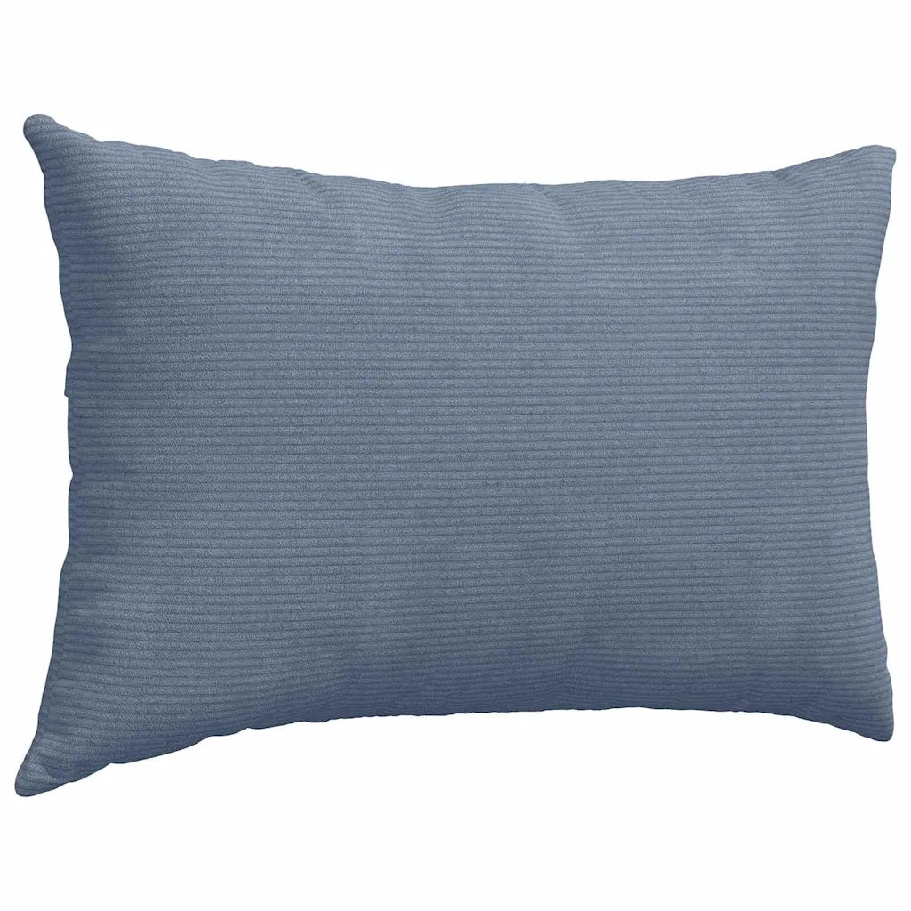 Cuscini da Divano 2 pz | Cuscini per sedie Blu 60 x 40 cm Tessuto in Cords