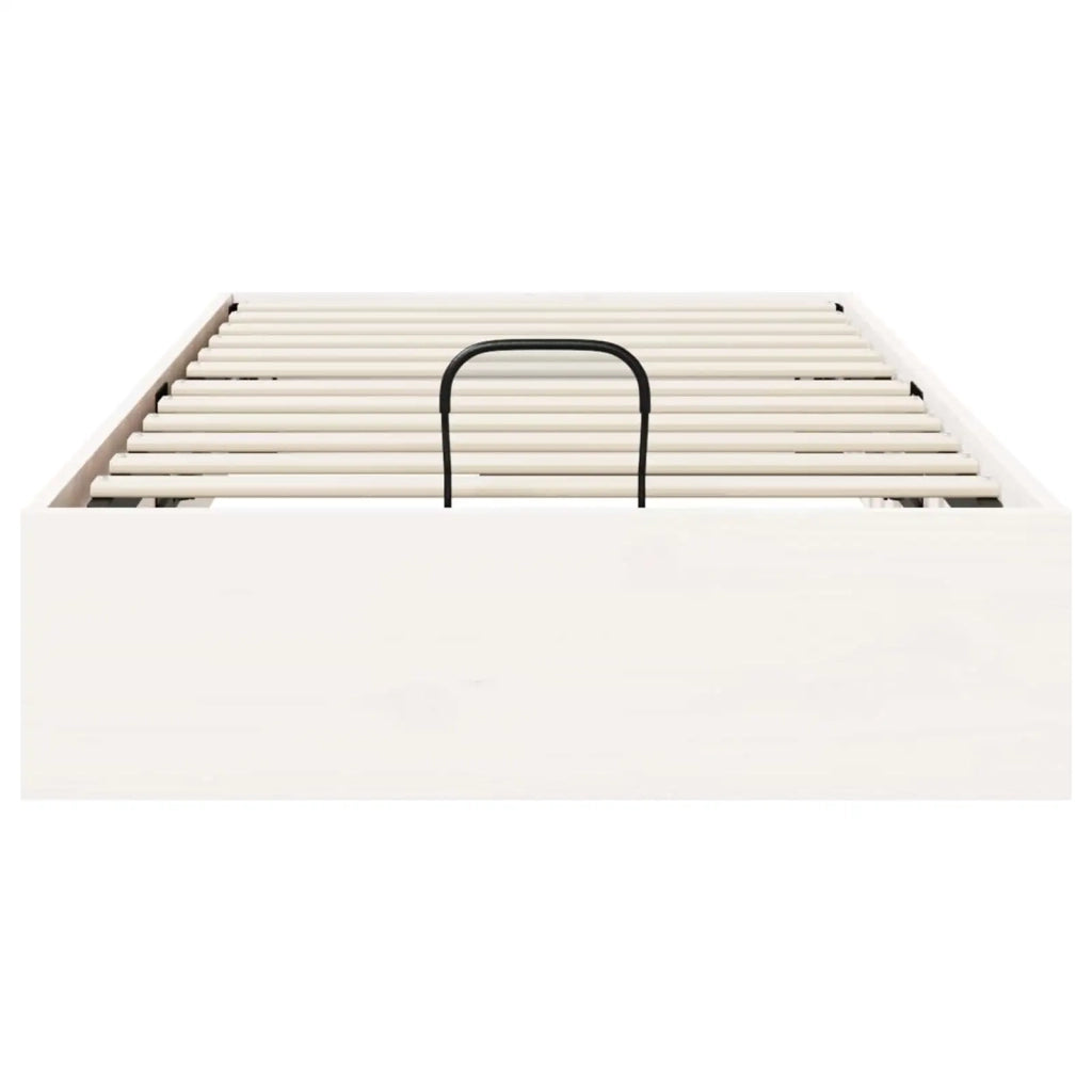 Telaio del Letto Ottomano con Ripostiglio Bianco 90 x 200 cm 3418769