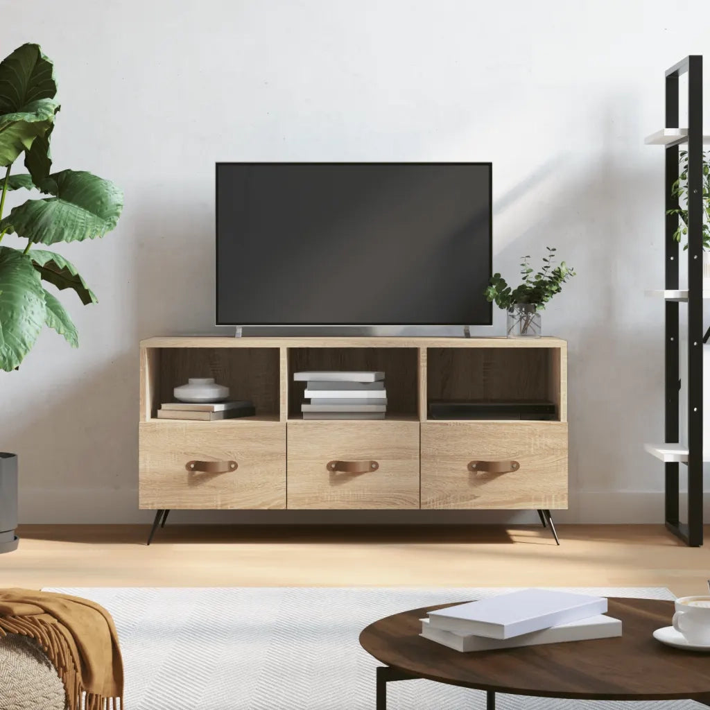 Mobile Porta TV-Mobile per TV-Credenza TV Rovere Sonoma 102x36x50 cm in Legno Multistrato 117294