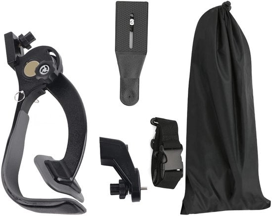 Sostegno per spalla per la fotografia professionale - Bevestigazione per fotocamera - Montaggio per spalla - Tasca portatile - Piattaforma di connessione - Peso massimo di carico 6 kg - Struttura per rig di fotocamera