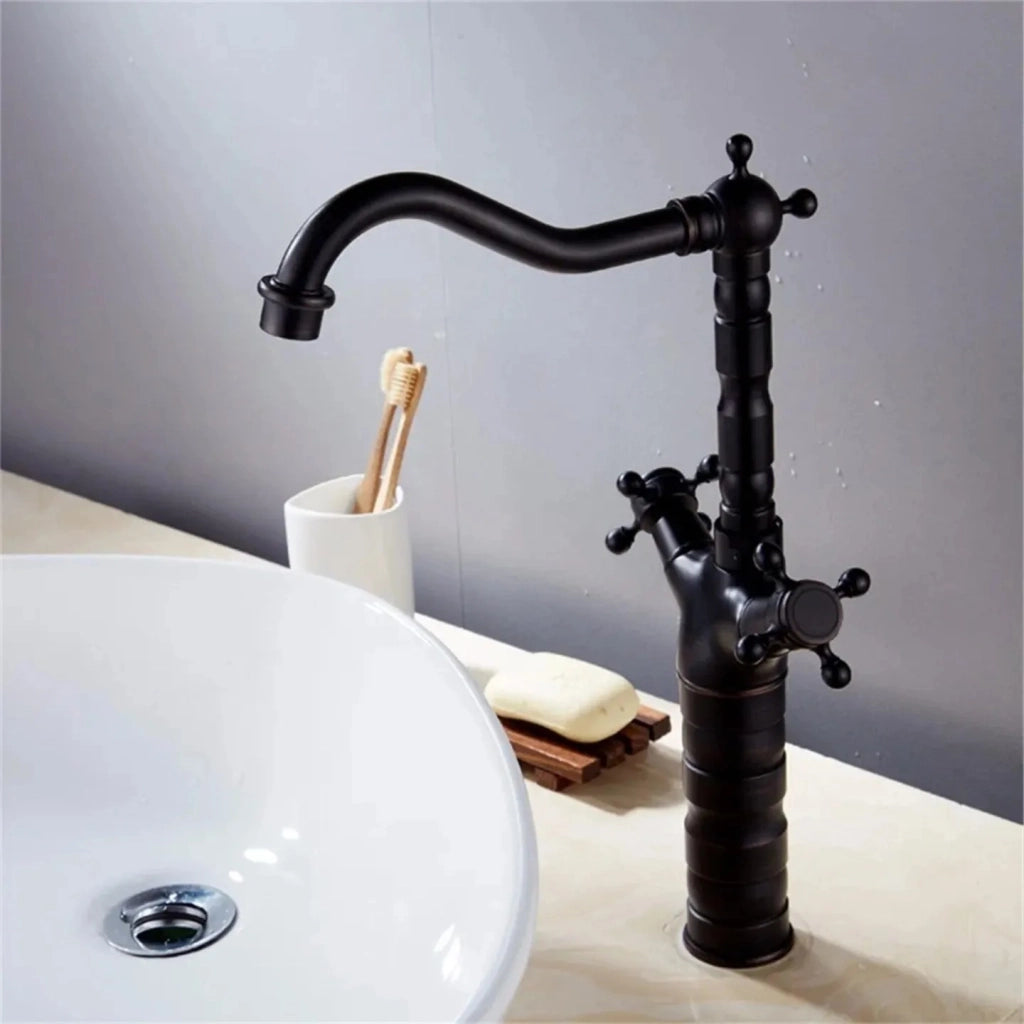 Rubinetto Da Bagno / Da Cucina Rea Rustico Old Black
