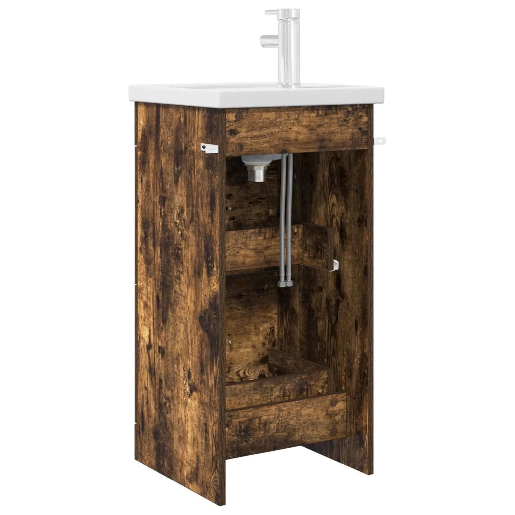 Mobile da bagno con lavabo Rovere Fumo 42 x 40 x 84,5 cm 890700