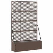 Fioriera a traliccio da giardino Marrone 105 x 30 x 170 cm 366620
