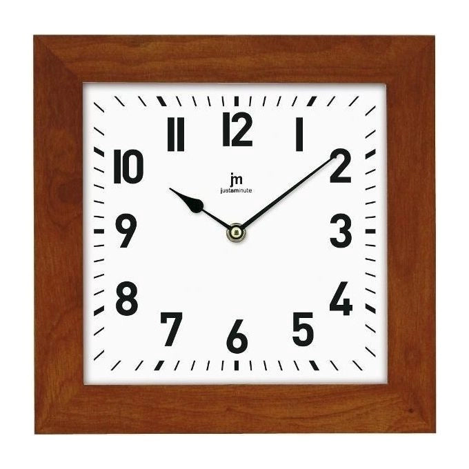 Lowell Justaminute 21035N orologio da parete e da tavolo Orologio al quarzo Quadrato Legno