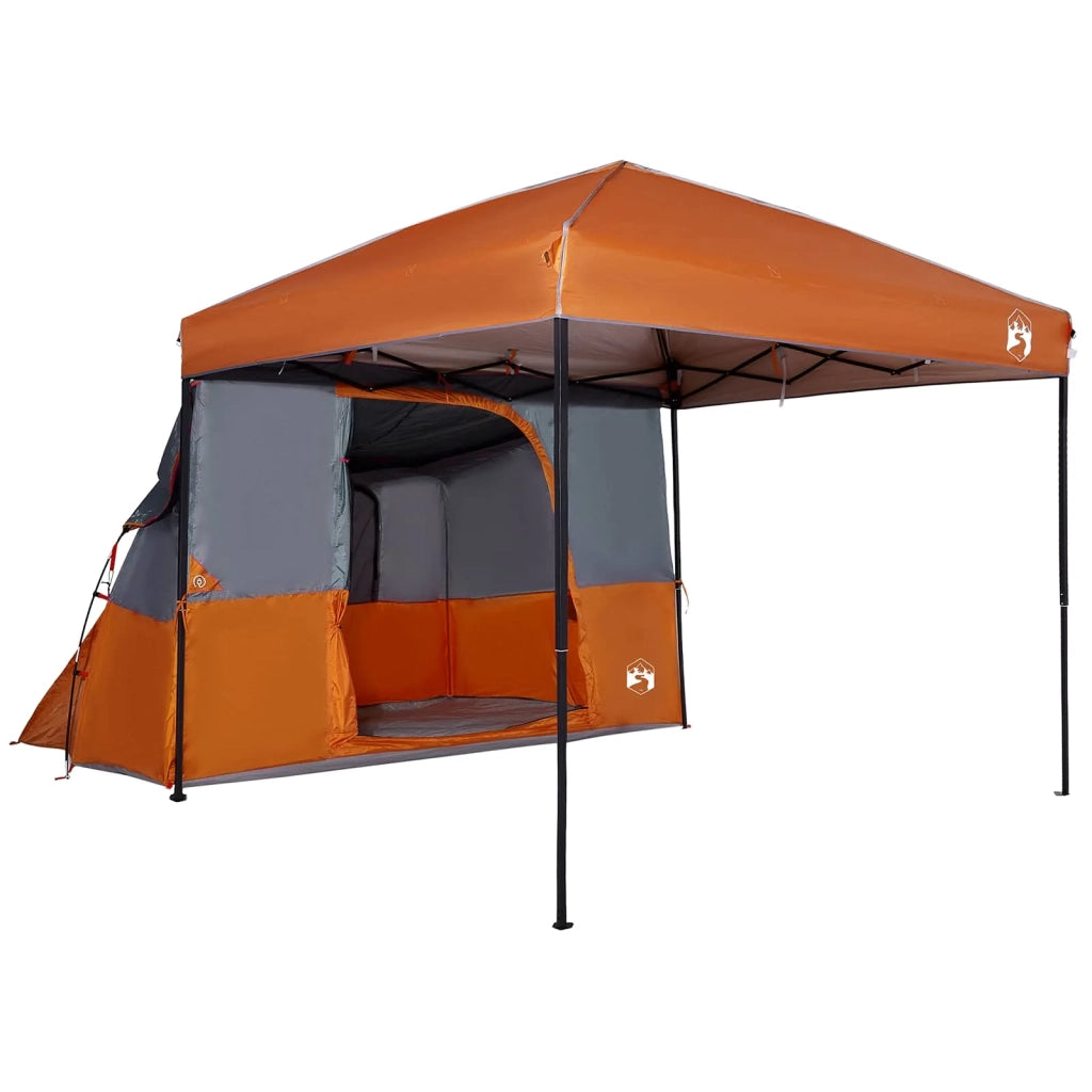 Set di Tende da Campeggio 2 pcs Arancione Taffeta e Tessuto