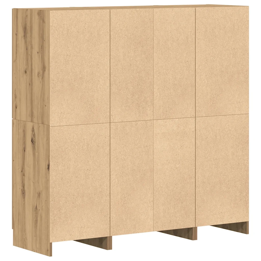 vidaXL Set di Mobili da Cucina 3 pz Rovere Marrone in Truciolato