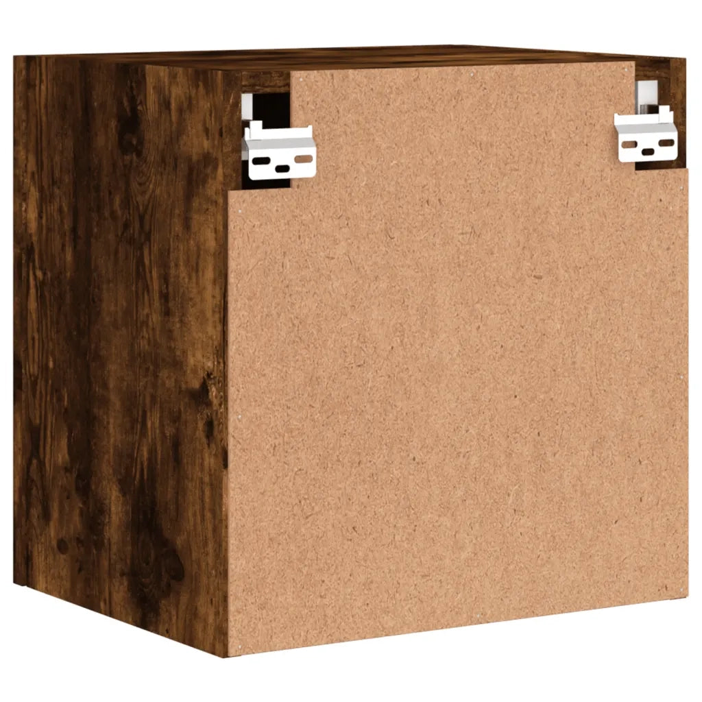 Mobili TV Parete 2pz | Armadietto TV | Mobile Porta TV Rovere Fumo 40,5x30x40cm Legno Multistrato