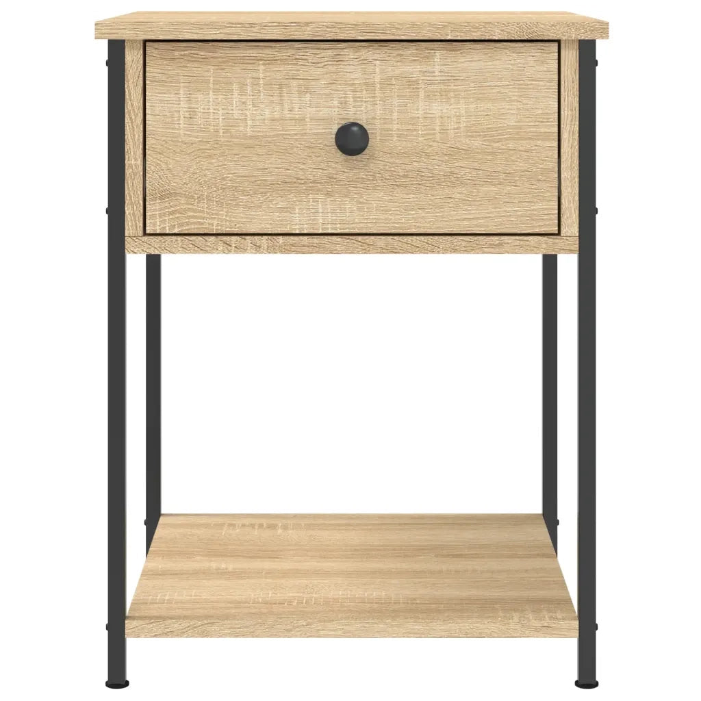 Comodini 2 pz-Set di 2 Tavolino da notte Rovere Sonoma 44x45x58 cm in Legno Multistrato