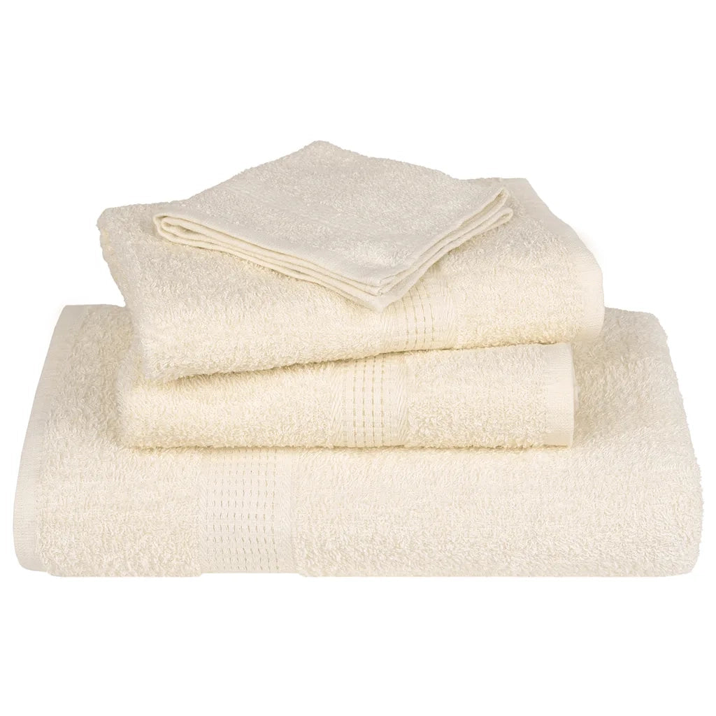 Asciugamani FROGN 4 pz Crema 100x200 cm 360 g/m² 137011