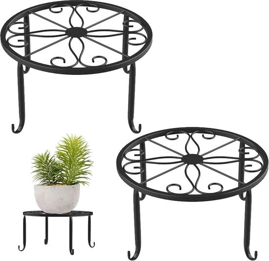 Pianta per due vasi fiorali - design retro - per interni ed esterni - decorazione balcone e soggiorno