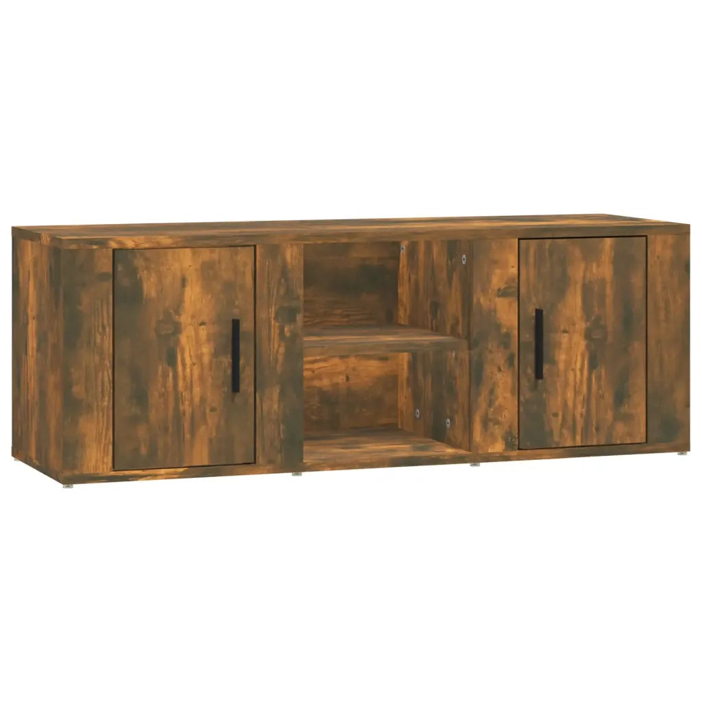 Mobile TV-Credenza per TV-Console TV Rovere Fumo 100x31,5x35 cm in Legno Multistrato