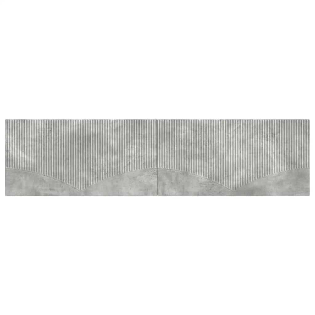 Testiera da Muro HOORN Grigio Cemento Legno ingegnerizzato 897368