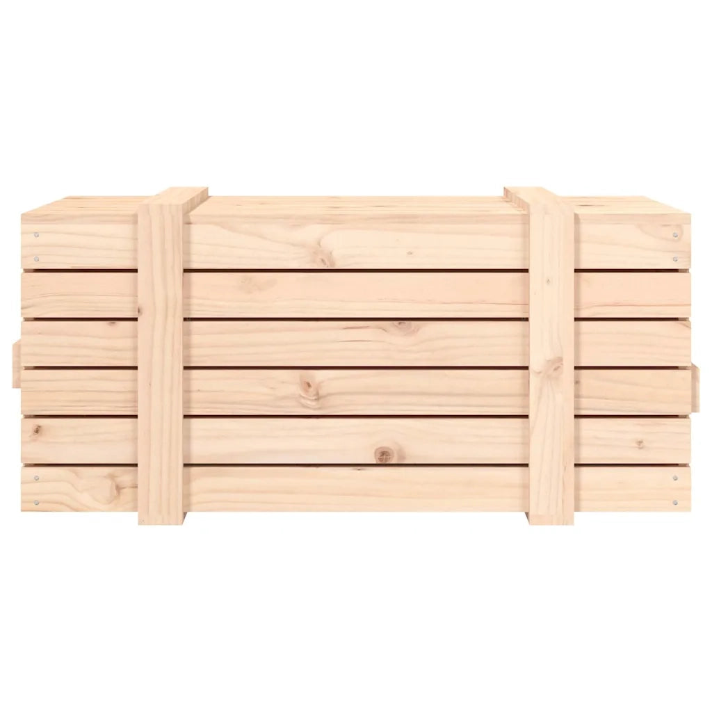 Contenitore Portaoggetti 91x40,5x42 cm Legno Massello di Pino CFW3374261