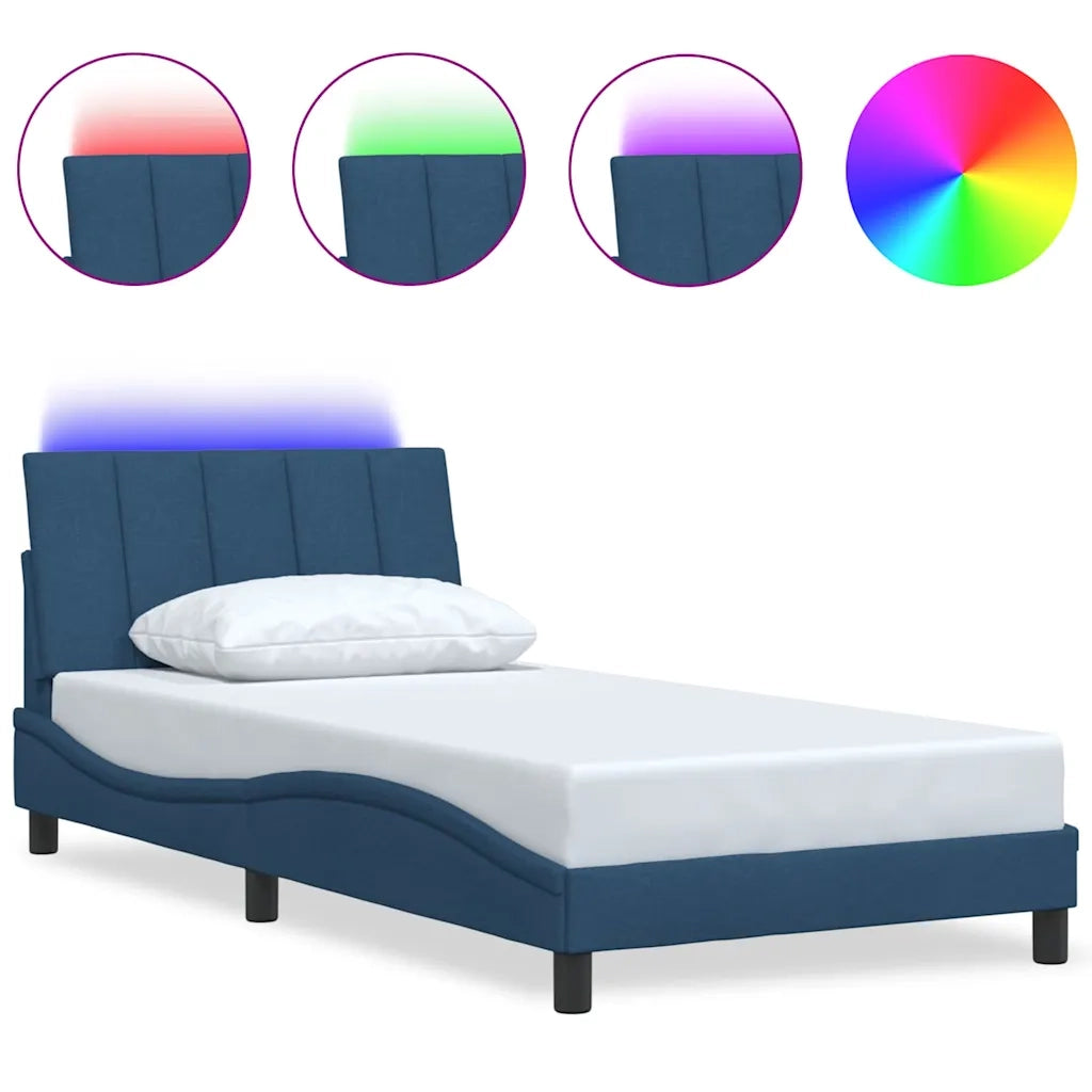 Giroletto senza Materasso Hanko Blu 100x200 cm in Tessuto 3310446