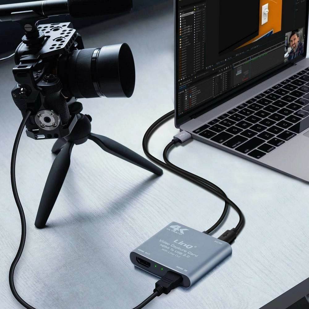 Trade Shop - Cavo Scheda Di Acquisizione Video Da Hdmi A Usb Ultra Hd 4k Full Hd 1080p Hdv890+ -