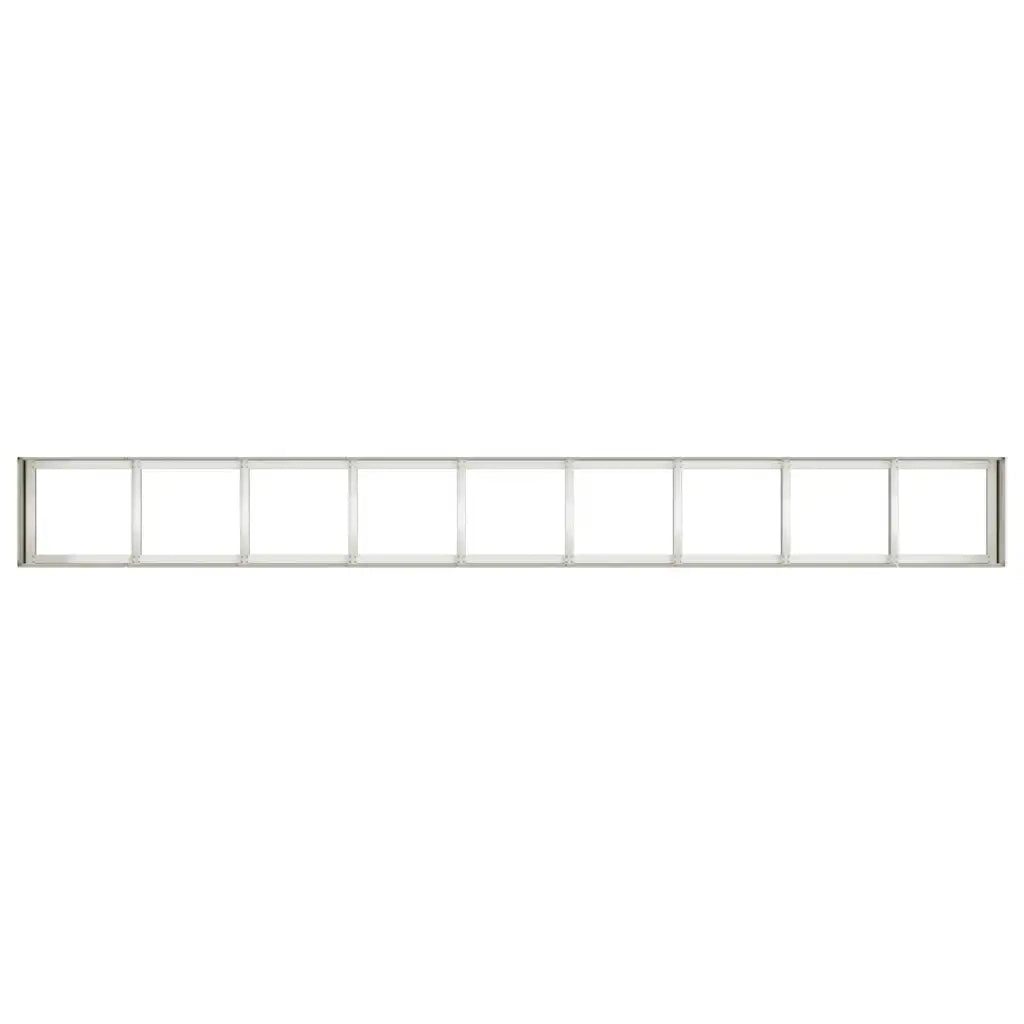 Fioriera Bianca 360x40x40 cm in Acciaio Laminato a Freddo 860697
