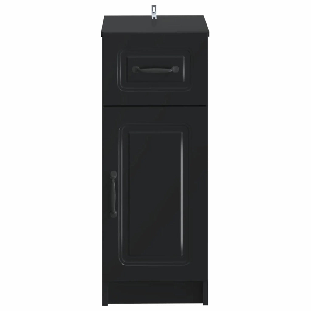Mobiletto da Bagno UTRECHT Nero 30 x 31 x 77 cm 897706