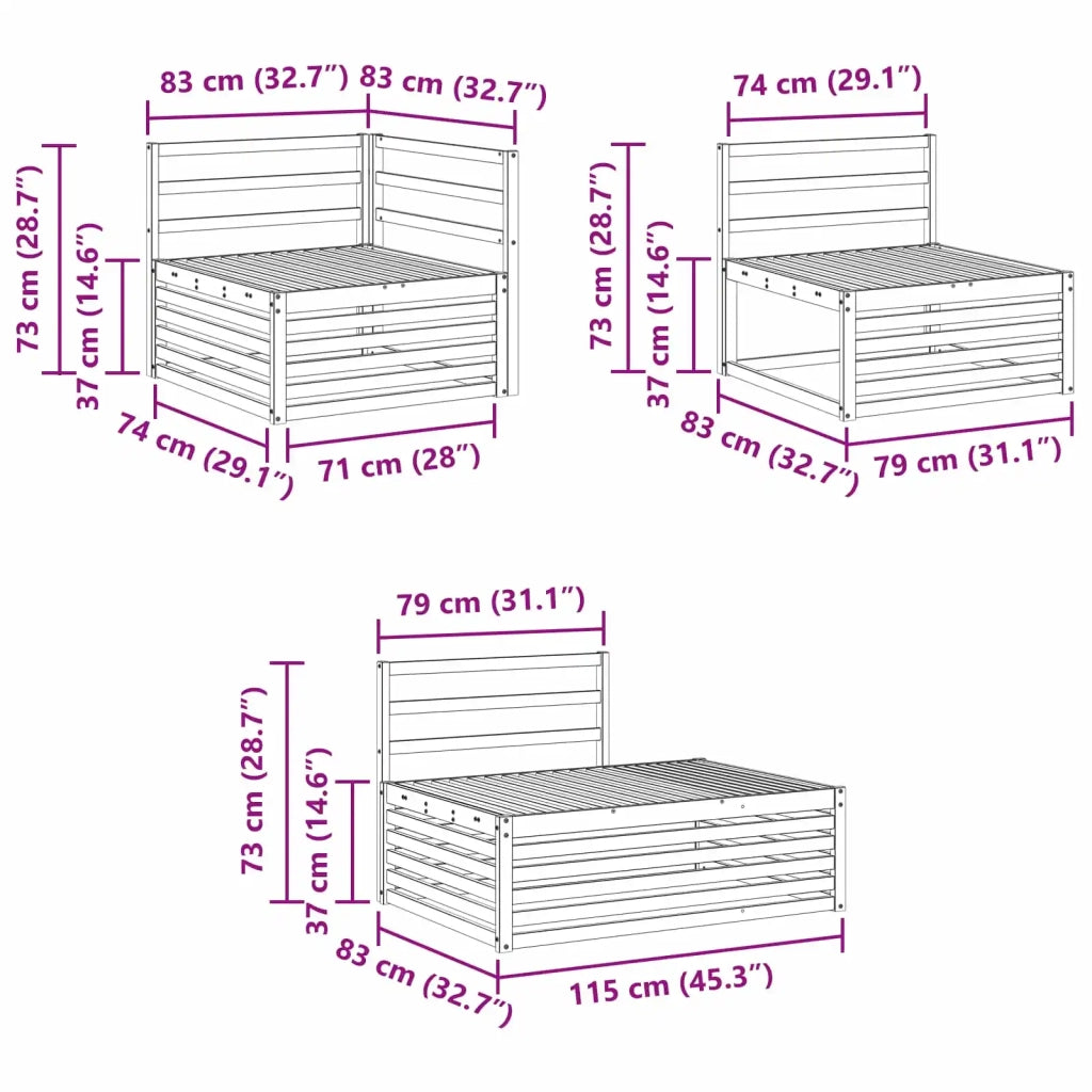 Set divani 5 Pezzo 277,5 x 198,5 x 73 cm 3391114