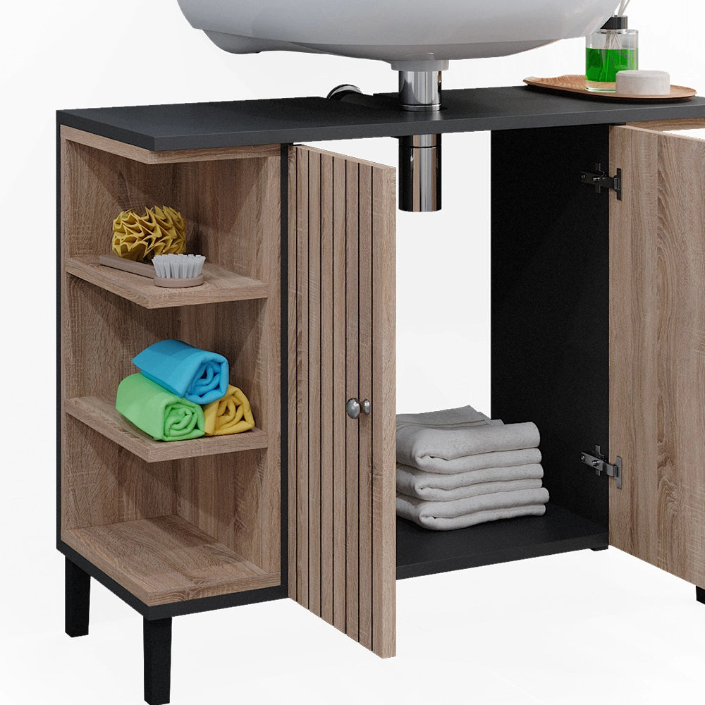 Vicco Mobile sottolavabo per bagno Sonoma 79.6 x 64 cm con 2 porte