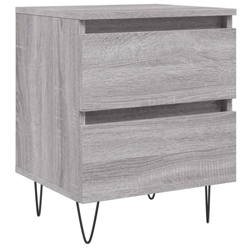 Comodino Grigio Sonoma 40x35x50 cm in Legno Multistratocod mxl 129357