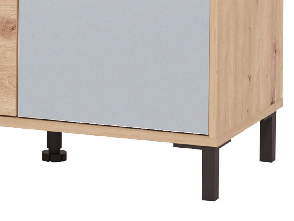 Mobile Portascarpe Scansano, Scarpiera 9 Ripiani, 80x40x205.5h cm Marrone Rovere Nodi