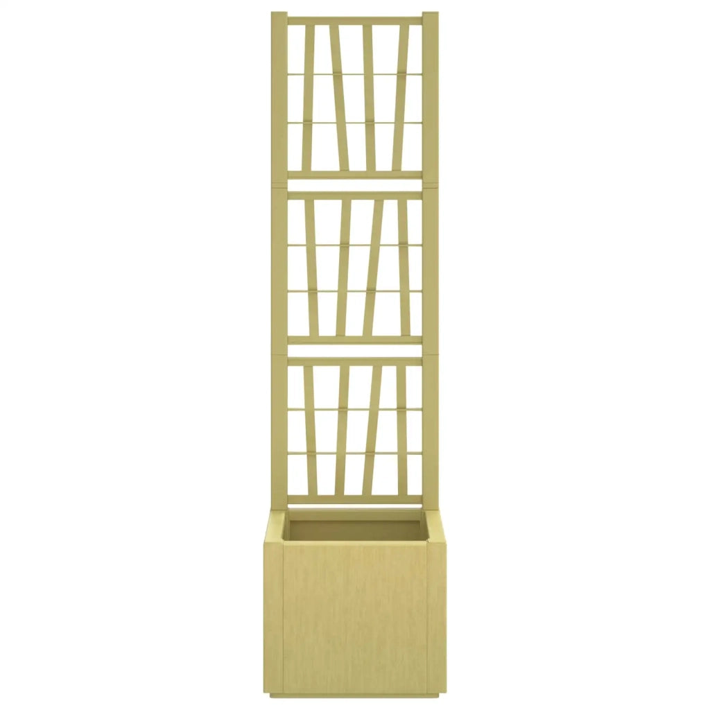 Vaso da Giardino con Trellis Verde 36 x 36 x 140 cm PP