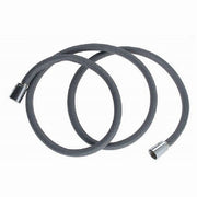 Trade Shop - Tubo Per Doccia Flessibile 2 Metri Grigio 200 Cm Bagno Laccio Doccetta Box 87286 -