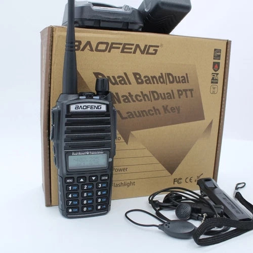 RICETRASMITTENTE BAOFENG 10W POTENTE WALKIE-TALKIE RADIO DUAL BAND dtmf pmr