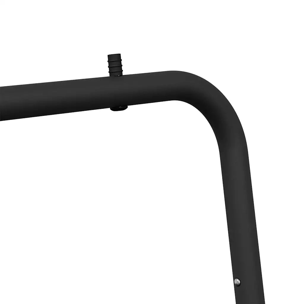 vidaXL Stendibiancheria Nero 60 x 53 x 155 cm Acciaio
