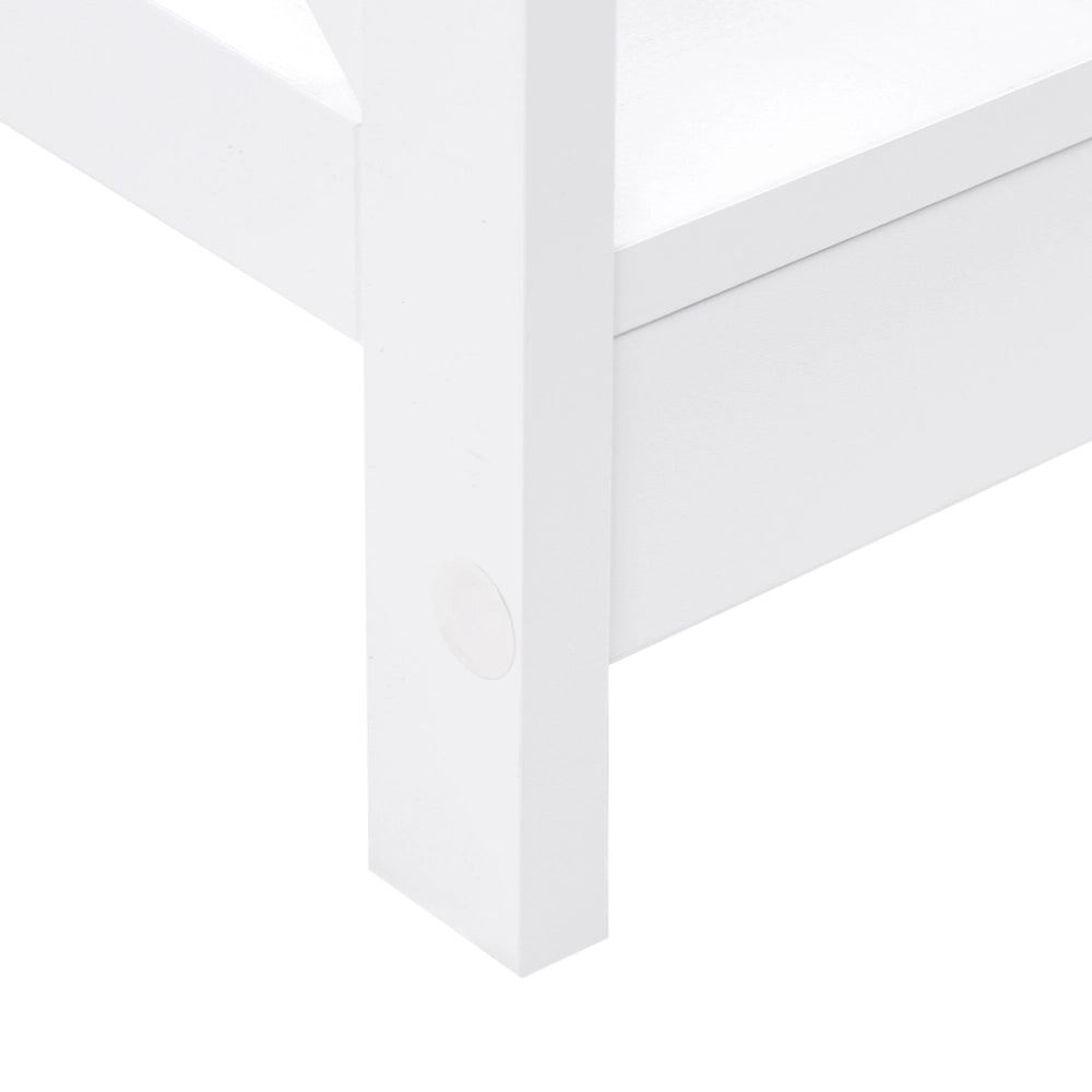 Console credenza Bianca 80 x 100 x 30 cm credenza 1 Cassetto 2 Ripiani Country