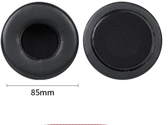 Orecchini universali per cuffie stereo, guaina di schiuma, copricaviglie, accessori di ricambio per cuffie-nero 85mm