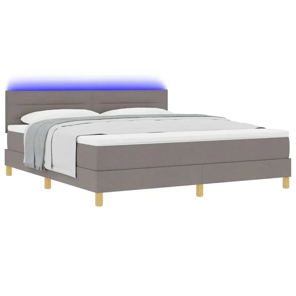 Letto a Sorgente LED con strisce LED Talpa 180 x 200 cm Tessuto 3342384