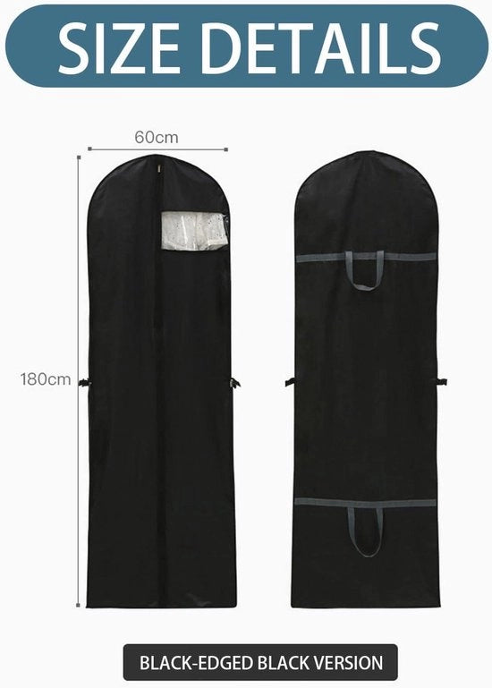 Zak Premium Opvouwbare ademende stofbeschermer per abbigliamento - Tas per viaggio con chiusura a righello - Tas di protezione con maniglia