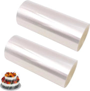 Foglia trasparente di acetato per decorazione di torte - 2 anelli da 12 cm - foglio di plastica per decorazione di torte