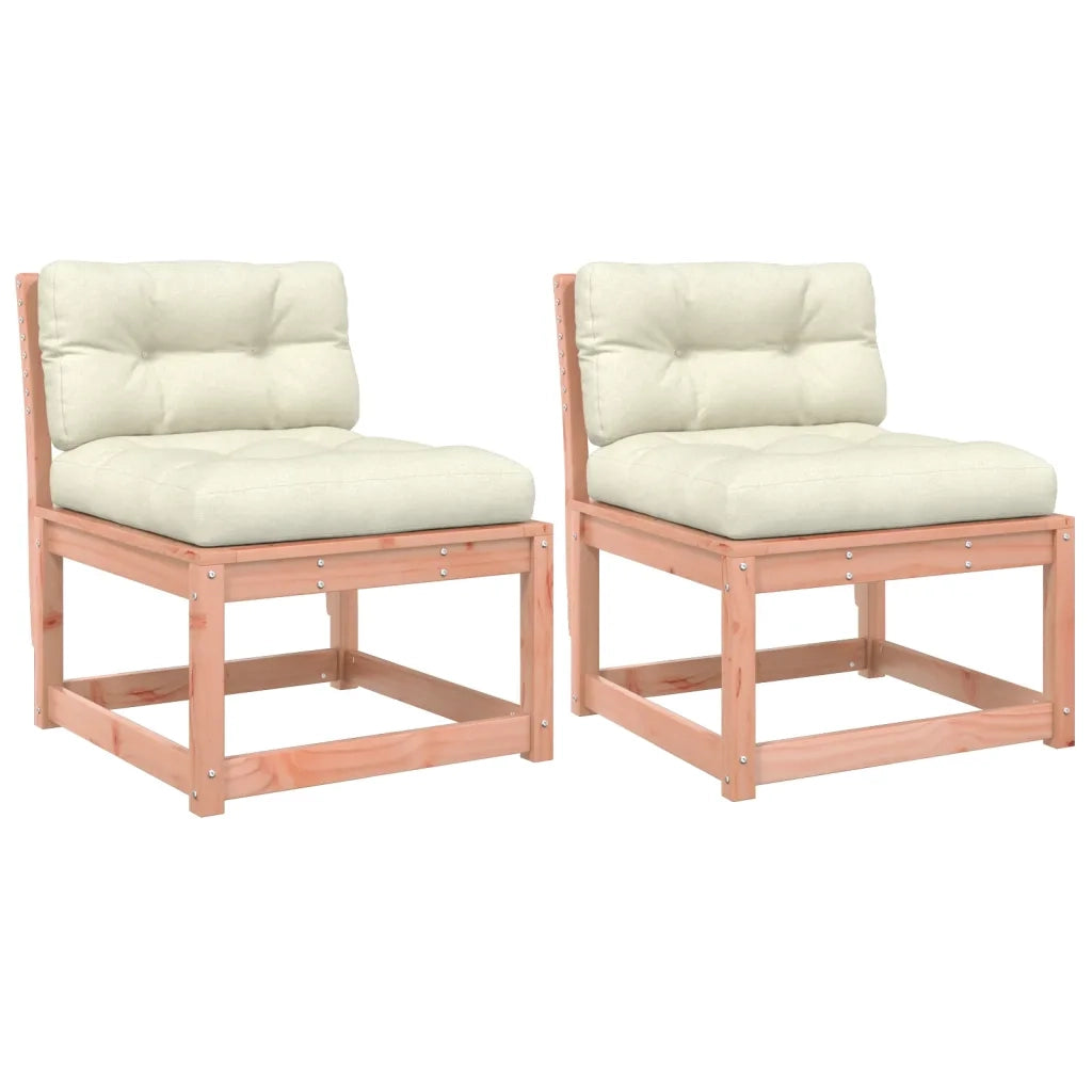 Divani Giardino con Cuscini 2 pz in Legno Massello di Douglas 844707