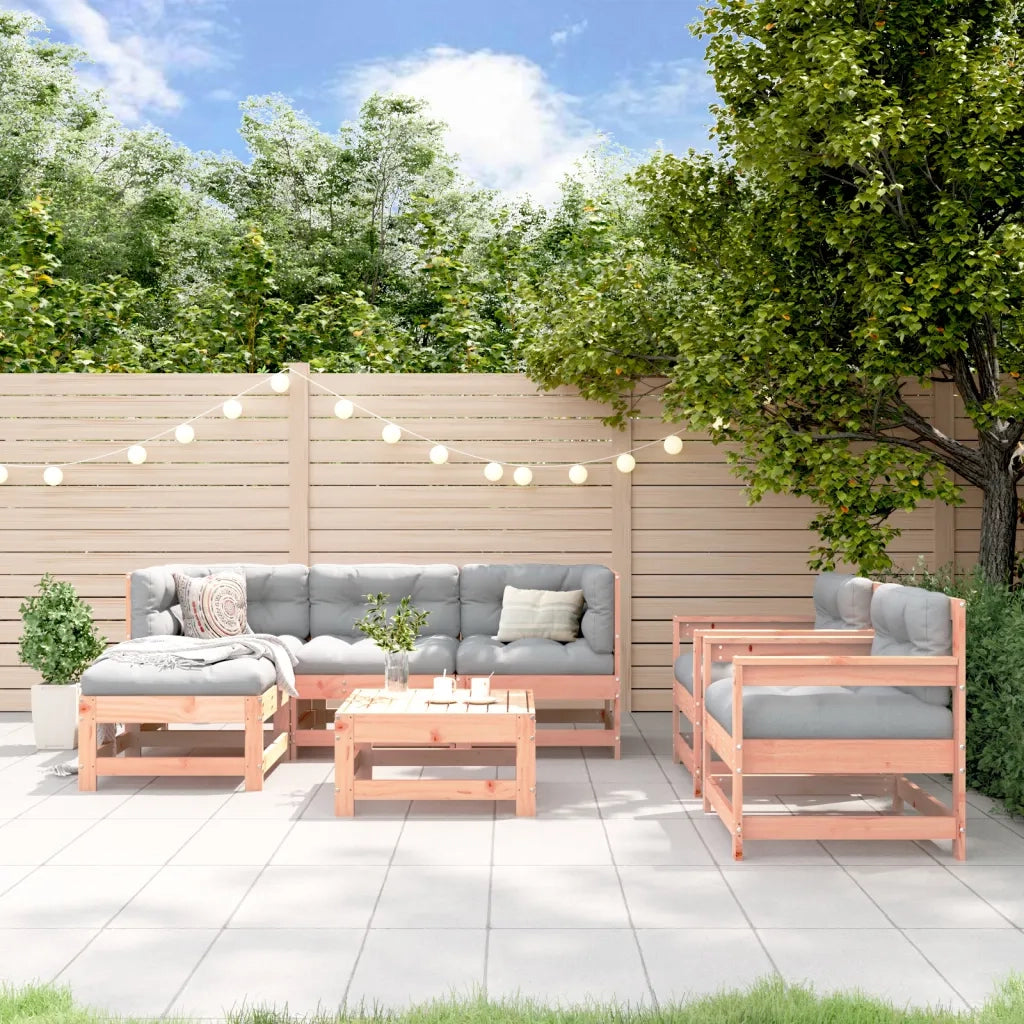 Set Salotto da Giardino 7 pz in Legno Massello di Douglas 3186247