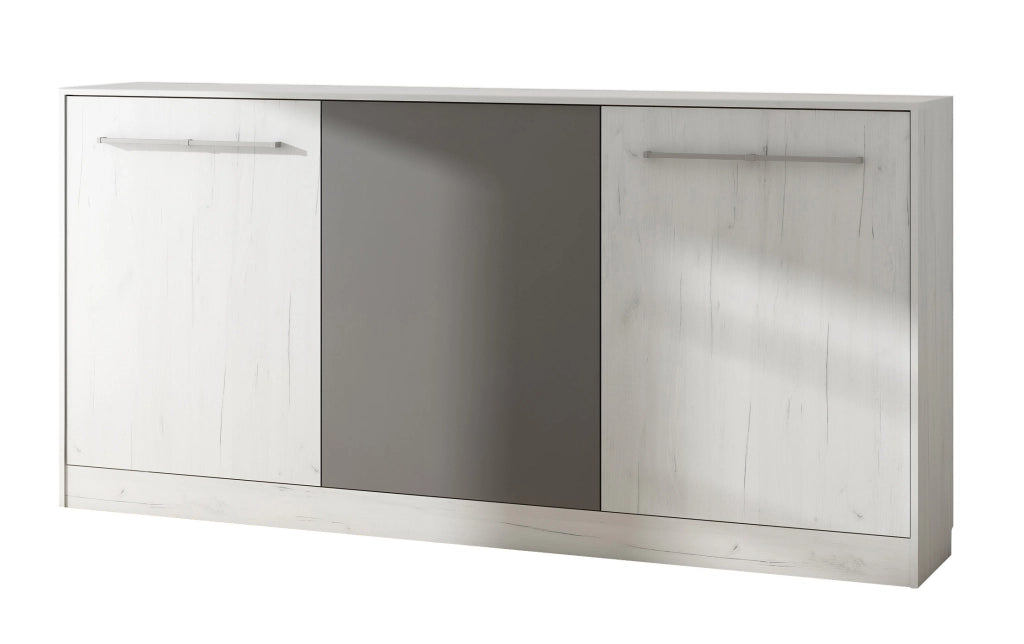 Mobile con Letto Pieghevole Integrato Roger cm 212x40x113h bianco grafite