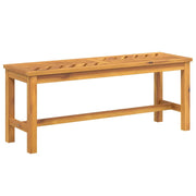 Panca da giardino mobili da esterno terrazza 110 x 35 x 45 cm legno massello di acacia 02_0011172