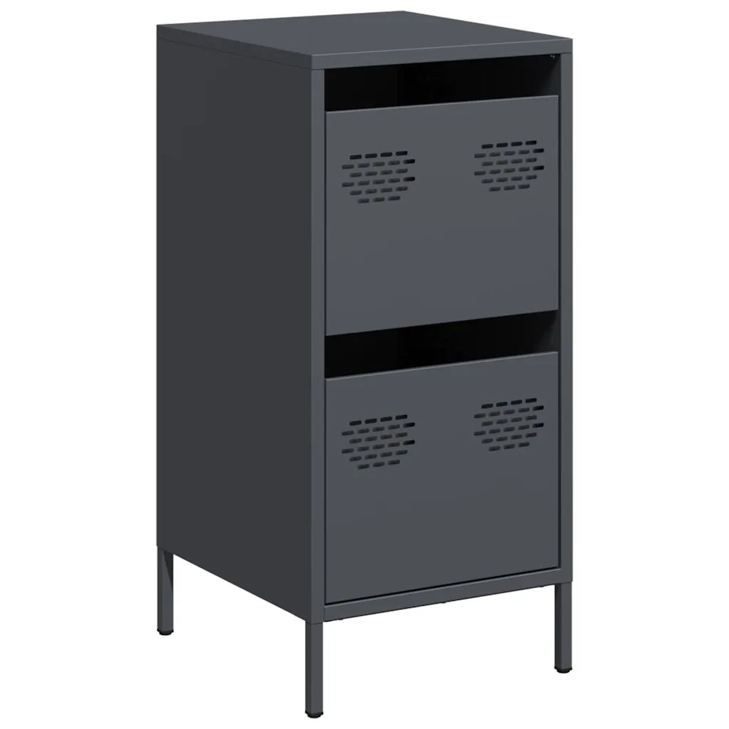 Credenza Antracite 35x39x73,5 cm in Acciaio Laminato a Freddo 851396
