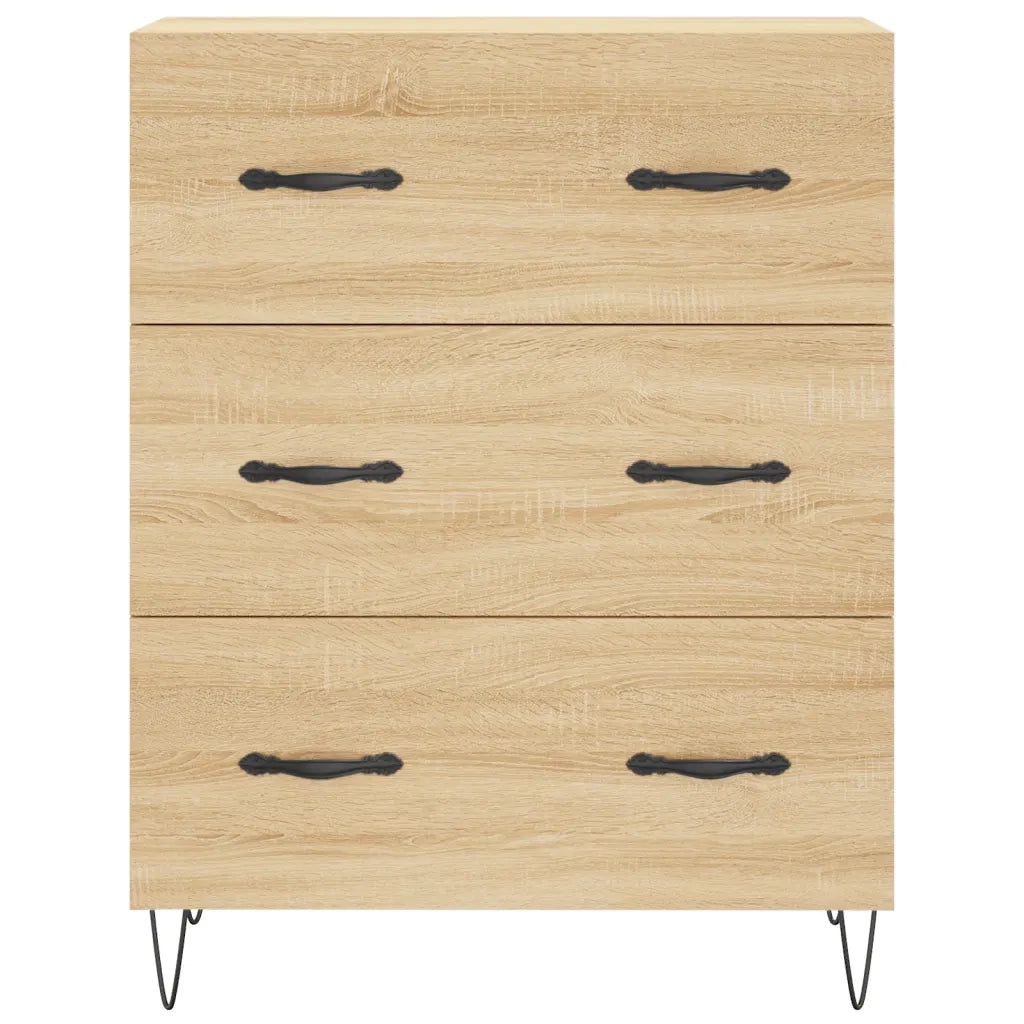 Credenza | Madia | Buffet da pranzo | Armadio da pranzo Rovere Sonoma 69,5x34x180 cm in Legno Multistrato