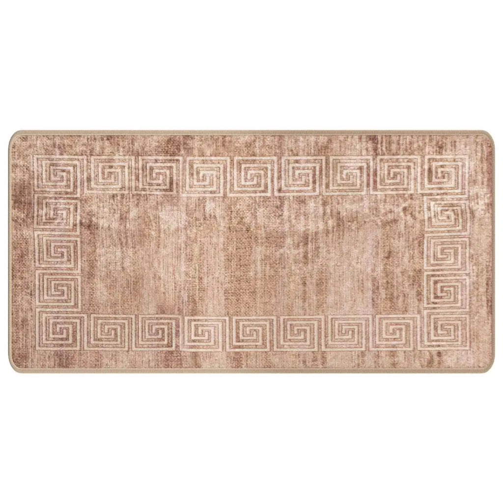Runner Tappeto MARSA Bianco 50 x 100 cm Poliestere e PVC