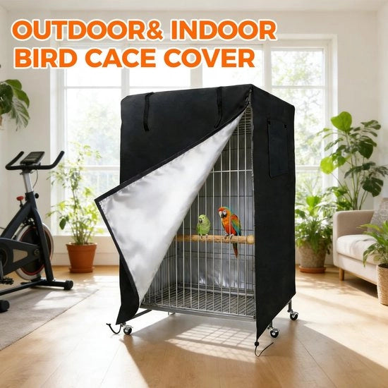 Cassa per uccellagione universale - Resistente all'usura - Nero - Tendalino - Materiale respiroso - Adatto per interni ed esterni - 130x96x59 cm