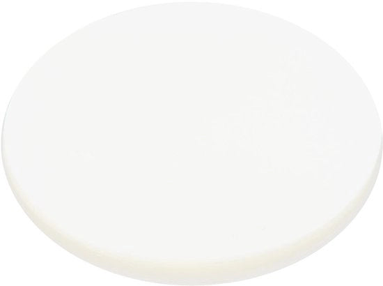 Foglio di protezione per badge 100 pezzi - Film trasparente - Materiale PVC - Badge rotondo con bottone - Magnete per frigorifero - Multifunzionale - Foglio di protezione per badge