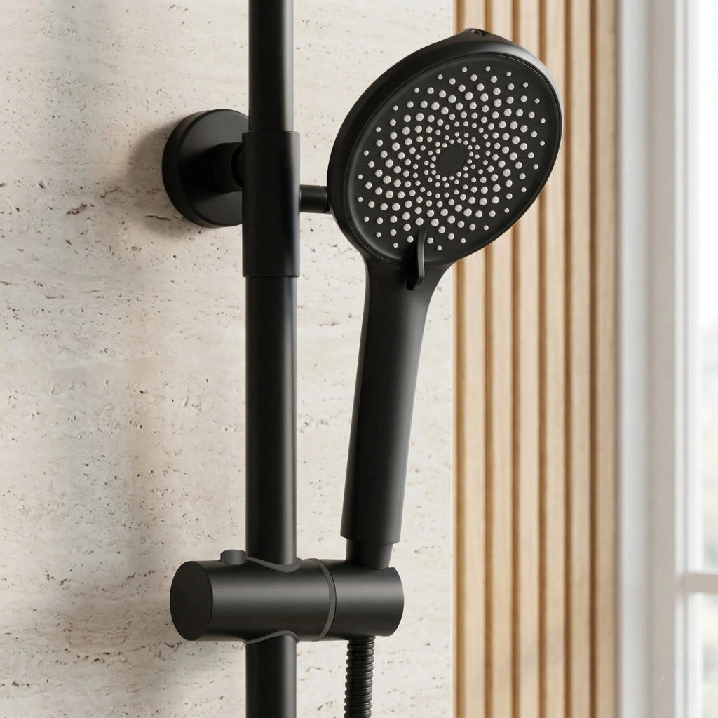 Set Doccia Rea Rivo Black