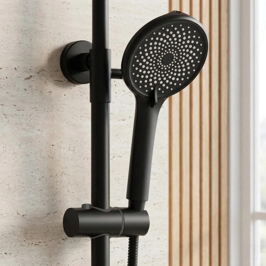 Set Doccia Rea Rivo Black