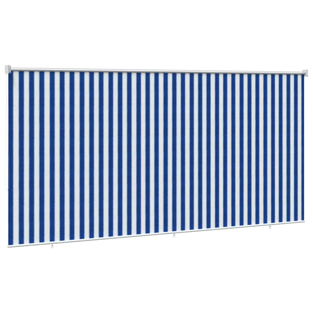 Tenda a Rullo Esterno Blocco UV 90% Strisce Blu e Bianche HDPE 42035970