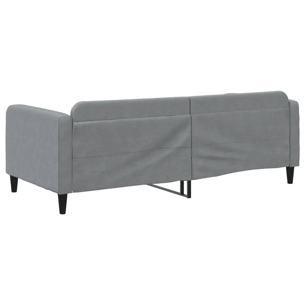 Letto singolo | Letto per adulti | Letto da Giorno Grigio Chiaro 90x200 cm in Tessuto